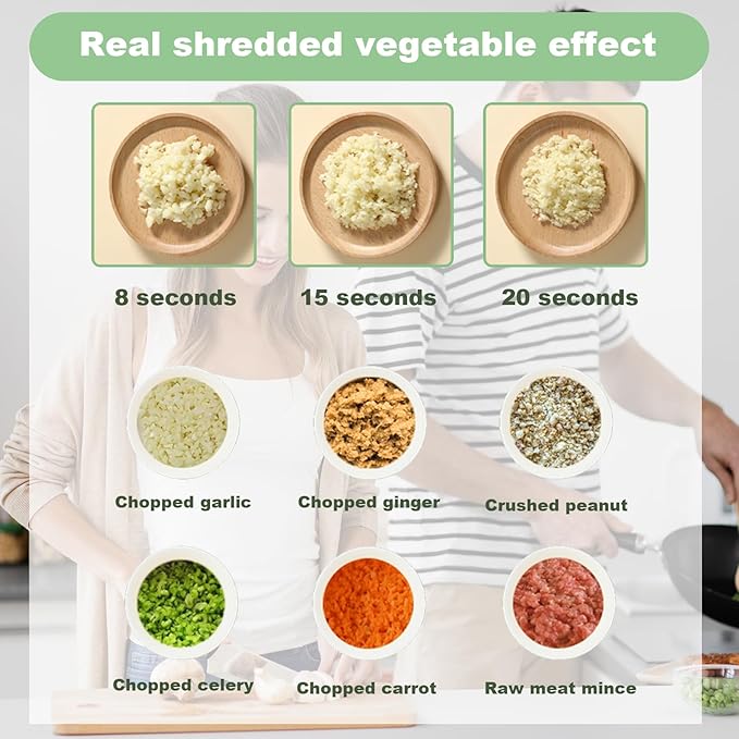 4-in-1 Electric Vegetable Cutter Rechargeable