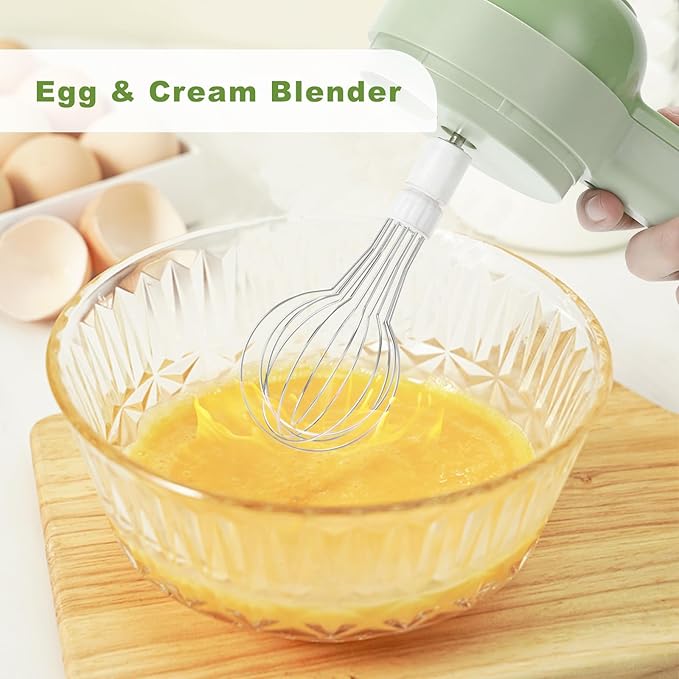 4-in-1 Electric Vegetable Cutter Rechargeable